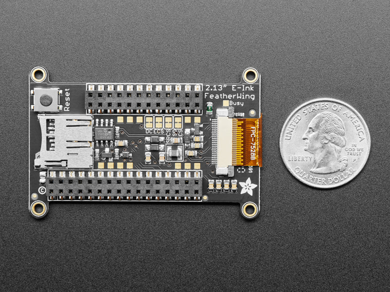 Adafruit 2.13\" Monochrome eInk / ePaper Display FeatherWing