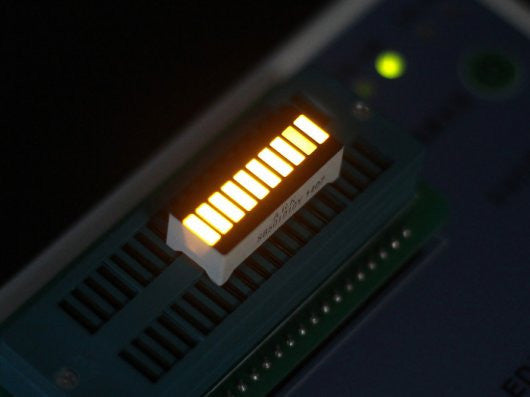 10 Segment LED - Yellow - Buy - Pakronics®- STEM Educational kit supplier Australia- coding - robotics