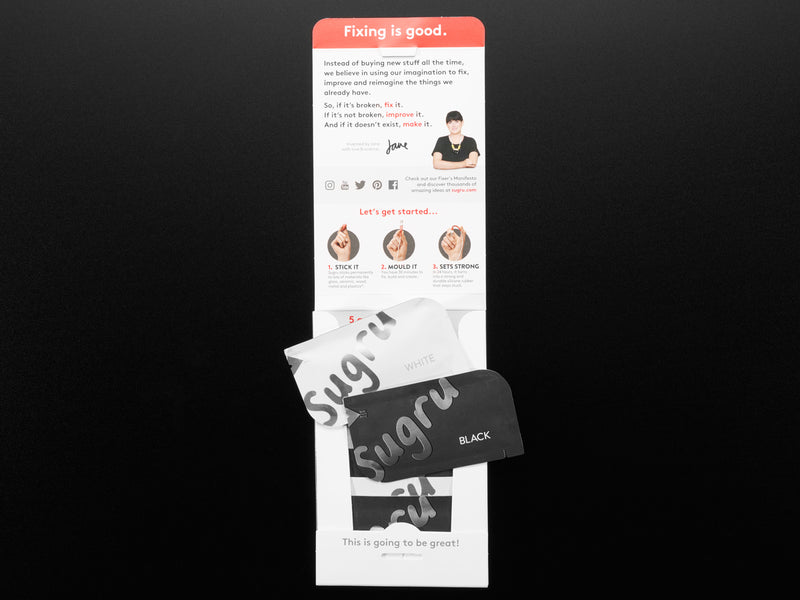 Sugru - Black and White Pack