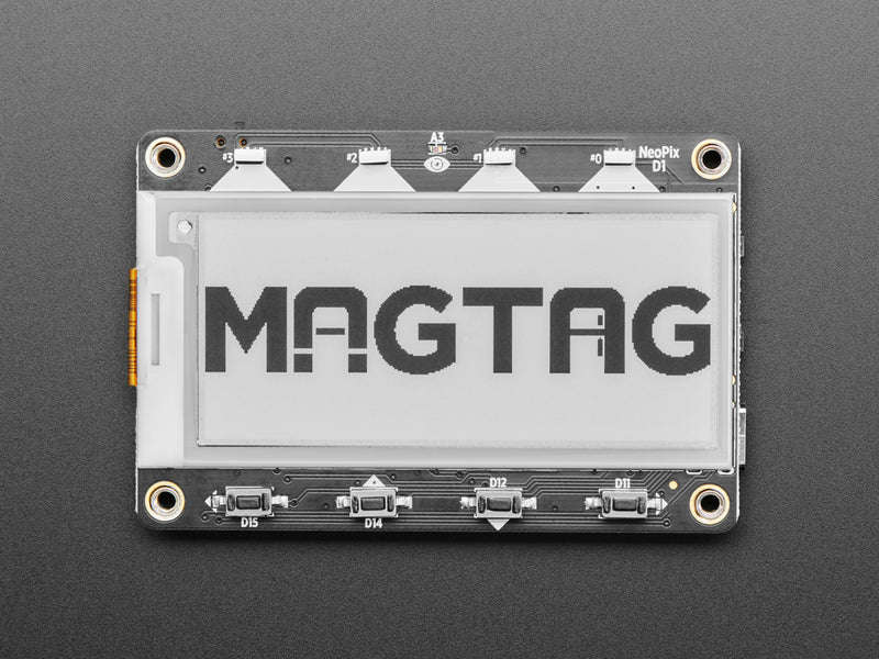 Adafruit MagTag - 2.9\" Grayscale E-Ink WiFi Display