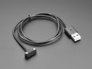 Magnetic USB Charging Cable for 4 Pin 0.1" Magnetic Connector