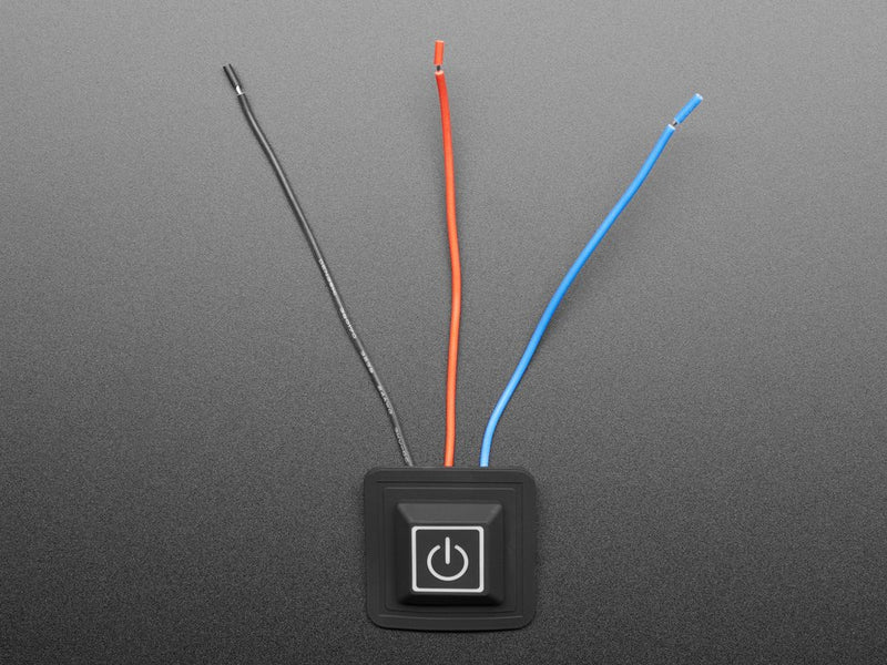 Square Silicone Button PWM Controller - 3 Wire - 3.6V to 12VDC