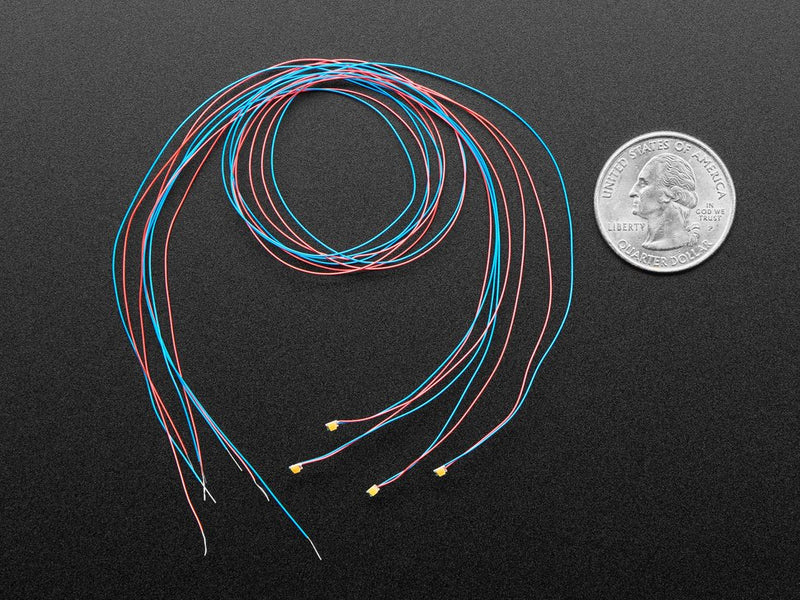 Miniature Wired LEDs - 0805 SMT LED - Pink - 5 pack