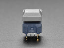 Step Switch with LED - Three Pack of Gray Plastic with Red LED