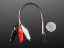 Shrouded Servo to Alligator Clip Cable - 17cm long