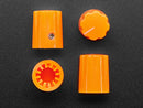 Orange Micro Potentiometer Knob - 4 pack