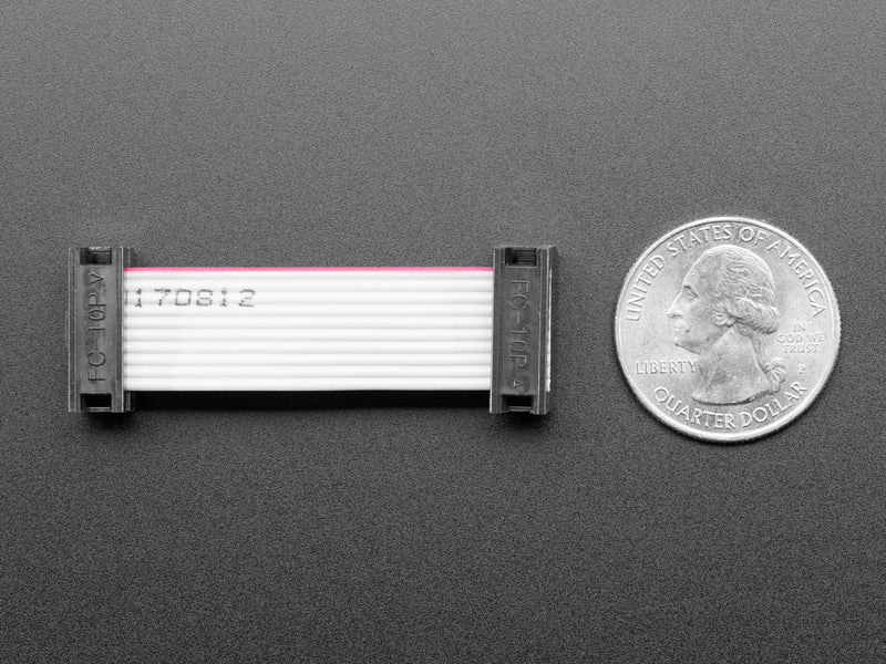 10-pin Socket/Socket IDC cable - Short 1.5\"