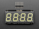 Assembled Adafruit 0.56" 4-Digit 7-Segment Display