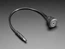 Round Panel Mount 5.5mm/2.1mm DC Barrel Jack Extension Cable