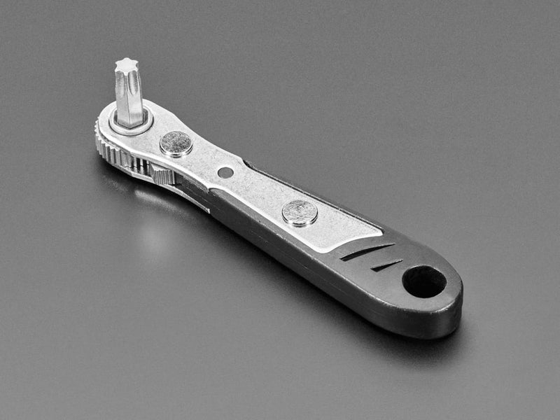 Right Angle Ratchet Screwdriver and 33 Piece Tool Bit Set