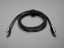 USB C to USB C Cable w 100W Watt Display - 1 meter Black Woven