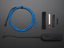 EL wire starter pack - Blue 2.5 meter (8.2 ft)