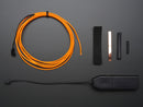 EL wire starter pack - Orange 2.5 meter (8.2 ft)