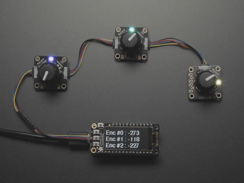 Adafruit I2C Stemma QT Rotary Encoder Breakout with Encoder