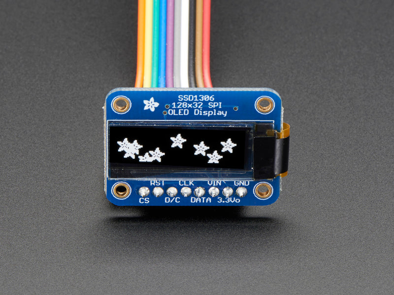 Monochrome 128x32 SPI OLED graphic display
