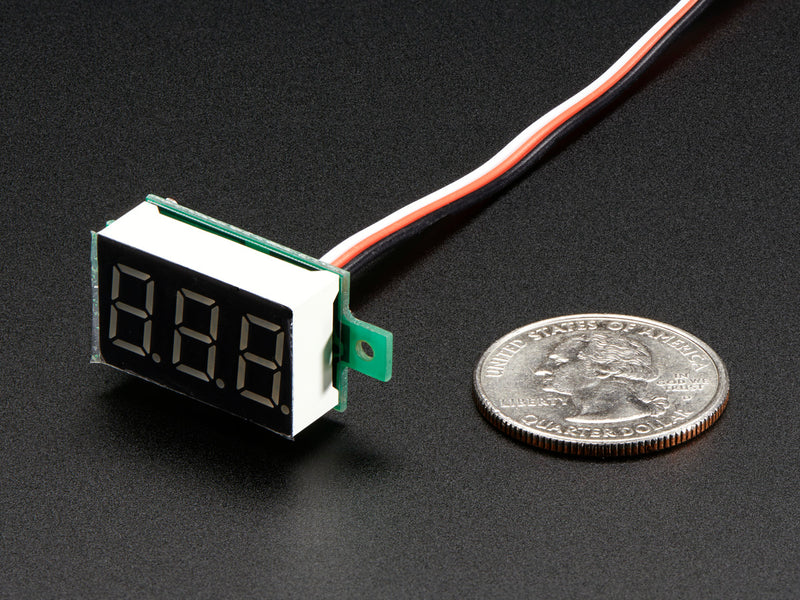 Mini 3-wire Volt Meter (0 - 99.9VDC)