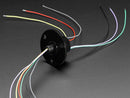 Slip Ring with Flange - 22mm diameter, 6 wires, max 240V @ 2A