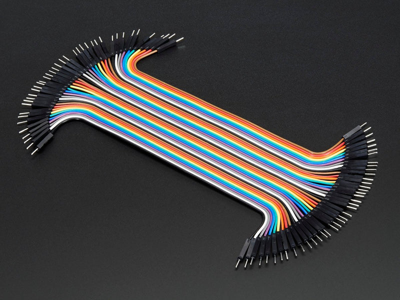 Premium Male/Male Jumper Wires - 40 x 6\" (150mm)