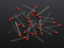 Diffused Red 3mm LED (25 pack)