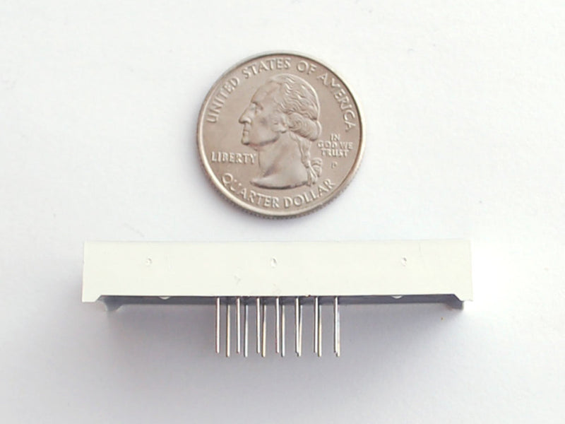 Yellow 7-segment clock display - 0.56\" digit height