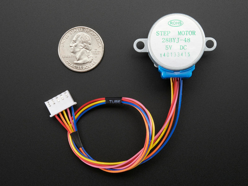 Small Reduction Stepper Motor - 5VDC 32-Step 1/64 Gearing