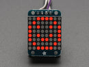 Adafruit Mini 8x8 LED Matrix w/I2C Backpack - Red