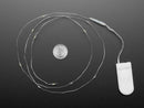 Wire Light LED Strand - 10 Blue LEDs + Coin Cell Holder