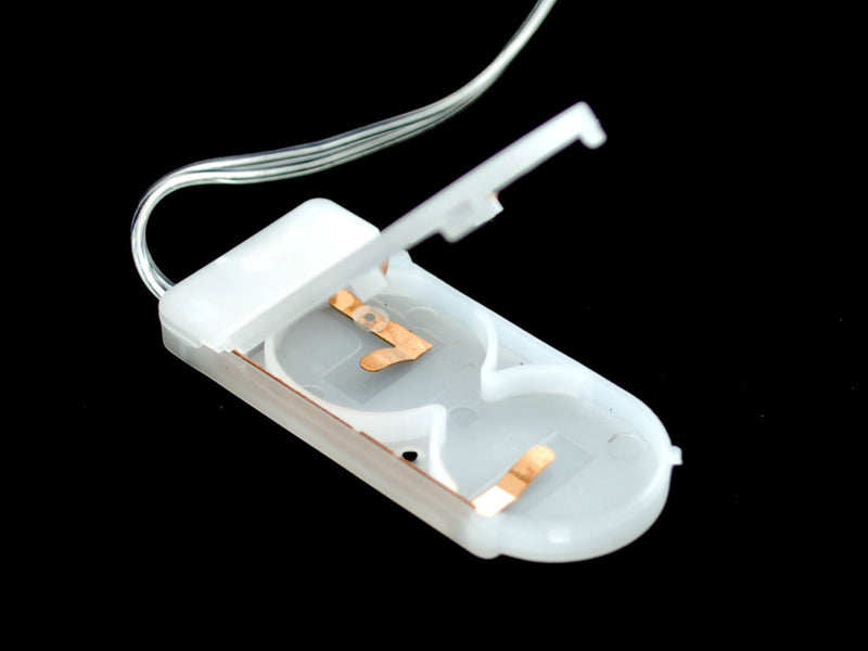 Wire Light LED Strand - 10 Red LEDs + Coin Cell Holder