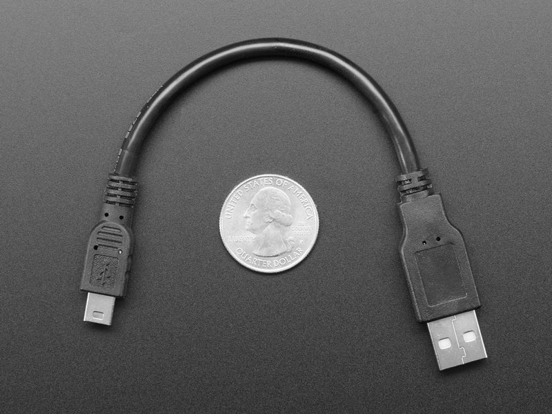 USB cable - 6\" A/MiniB