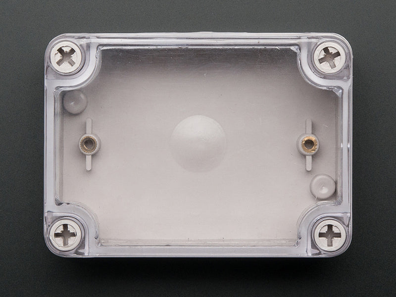 Small Plastic Project Enclosure - Weatherproof with Clear Top