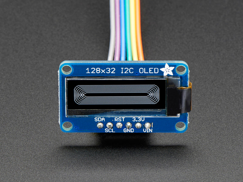 Monochrome 128x32 I2C OLED graphic display