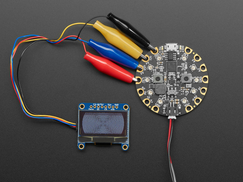 Monochrome 1.3\" 128x64 OLED graphic display - STEMMA QT / Qwiic