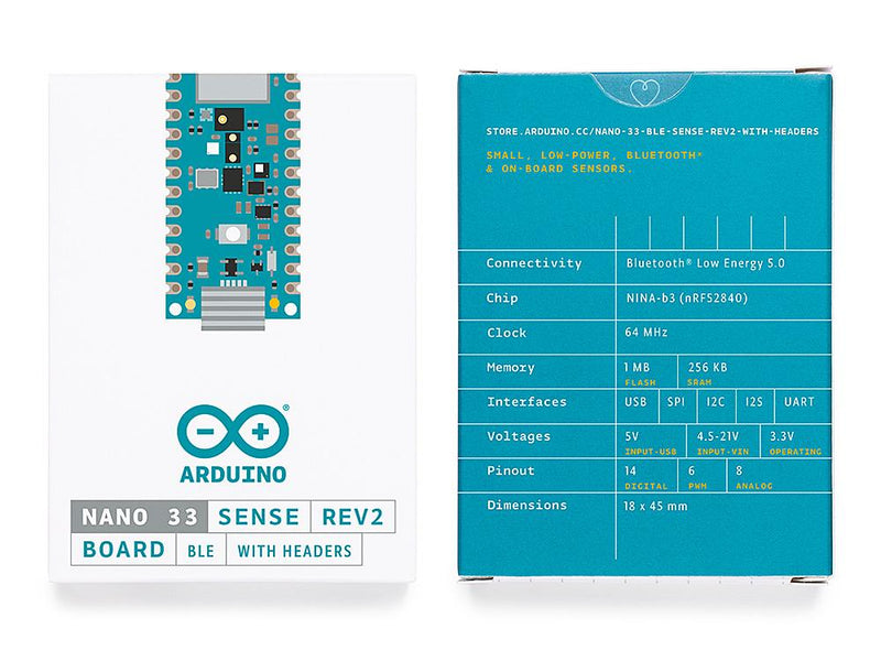 Nano BLE Sense Rev2 With Headers