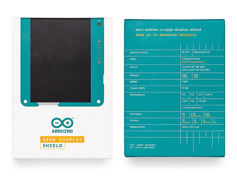 Arduino® GIGA Display Shield