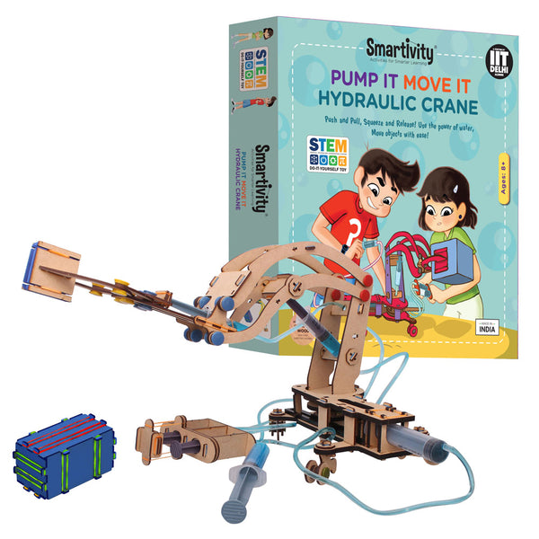 Smartivity Pump It Move It Hydraulic Crane - Buy - Pakronics®- STEM Educational kit supplier Australia- coding - robotics
