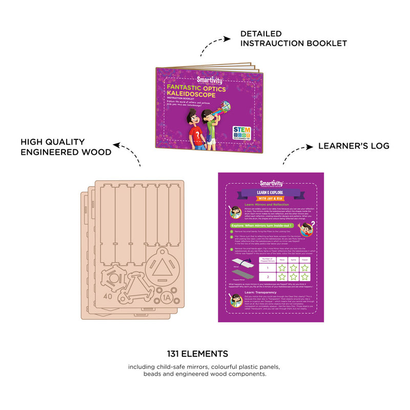 Smartivity Fantastic Optics Kaleidoscope - Buy - Pakronics®- STEM Educational kit supplier Australia- coding - robotics