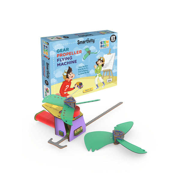 Smartivity Gear Propeller Flying Machine - Buy - Pakronics®- STEM Educational kit supplier Australia- coding - robotics