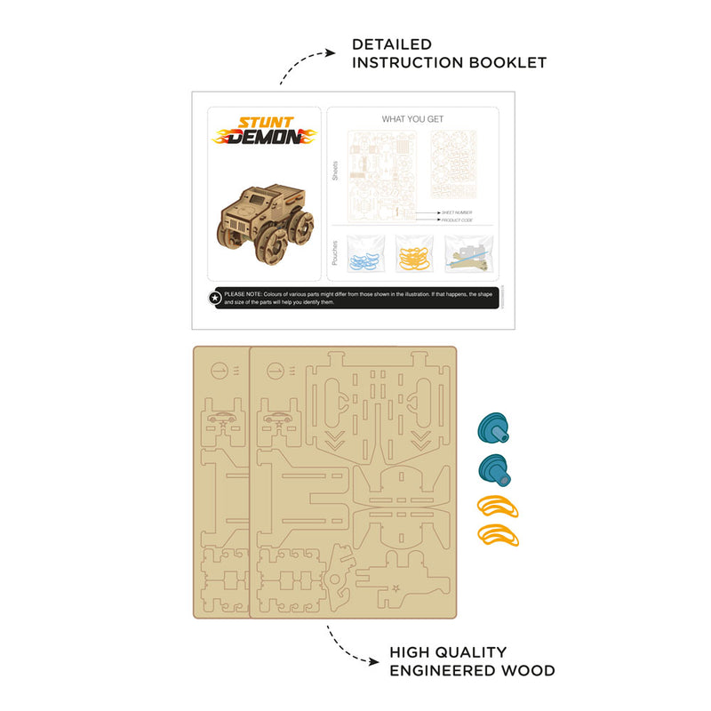 Smartivity STEMwheels Stunt Demon - Buy - Pakronics®- STEM Educational kit supplier Australia- coding - robotics