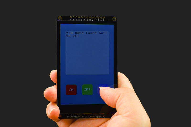3.5 480x320 TFT LCD Capacitive Touchscreen with MicroSD Card Slot