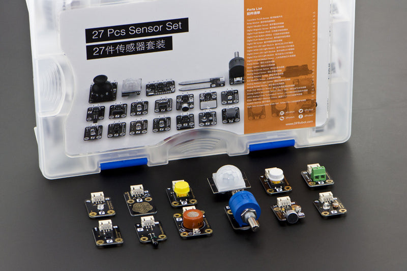 Gravity: 27 Pcs Sensor Set For Arduino - Buy - Pakronics®- STEM Educational kit supplier Australia- coding - robotics