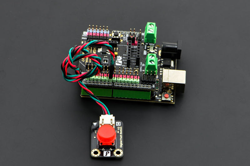 Gravity: Digital Push Button (Red) - Buy - Pakronics®- STEM Educational kit supplier Australia- coding - robotics