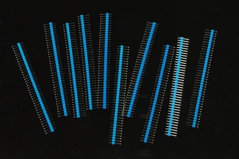 40 Pin Headers 0.1" - Straight (Blue) (10 Pcs ) - Buy - Pakronics®- STEM Educational kit supplier Australia- coding - robotics