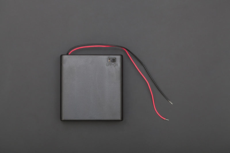 4xAA battery holder (square with cover) - Buy - Pakronics®- STEM Educational kit supplier Australia- coding - robotics