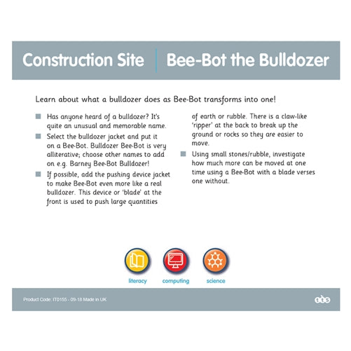 Construction Site Activity Tin for Bee Bot and Blue Bot - Buy - Pakronics®- STEM Educational kit supplier Australia- coding - robotics