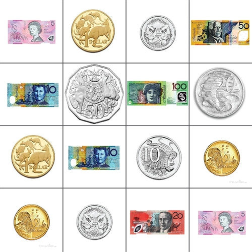Australian Currency Mat for Bee-Bot and Blue Bot - Buy - Pakronics®- STEM Educational kit supplier Australia- coding - robotics