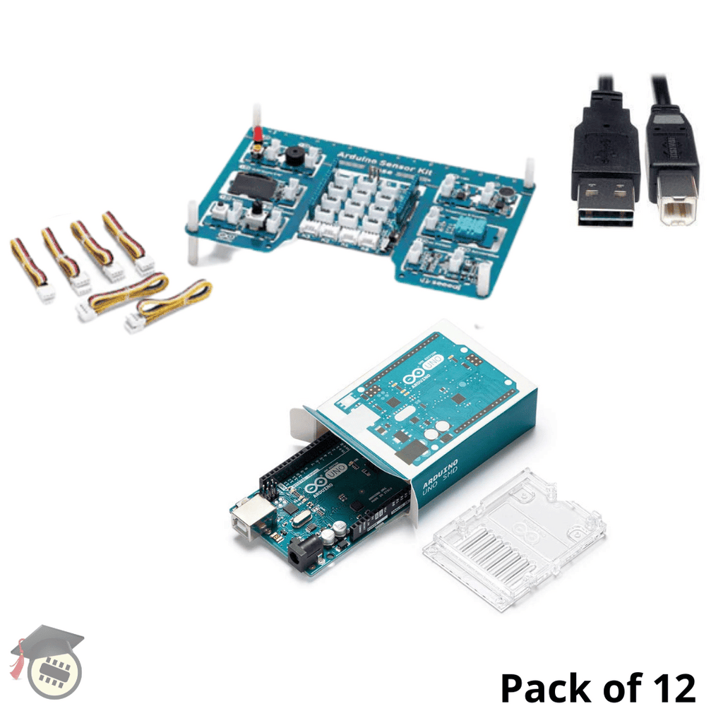 Arduino Packl Buy Arduino sensor kit with Arduino Uno Rev 3 (Pack of 12) PAKR-K1211 ...