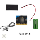 Microbit v2 starter kit with USB C  (pack of 12 with black cable)