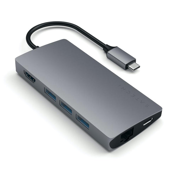 Satechi USB-C Multi-Port Adapter 4K HDMI w/ Ethernet V2 - Silver - Buy - Pakronics®- STEM Educational kit supplier Australia- coding - robotics