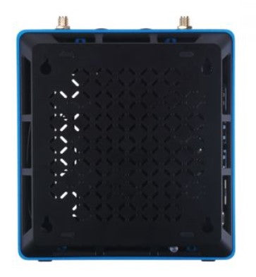 Jetson SUB Mini PC V2 - Blue with Jetson Xavier NX module, Aluminum case with cooling fan, 128GB SSD, WiFi, Antennas and pre-installed JetPack System