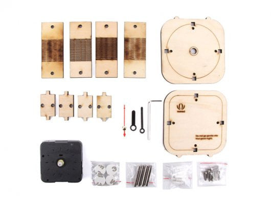 Back in Time – Make your wooden counter-clockwise clock - Buy - Pakronics®- STEM Educational kit supplier Australia- coding - robotics